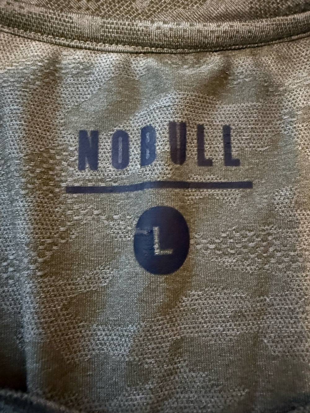 NOBULL Olive Green Performance Tee with Logo